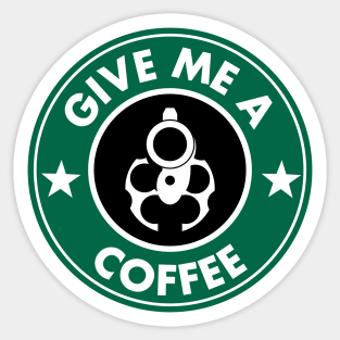 Give me a coffee Sticker